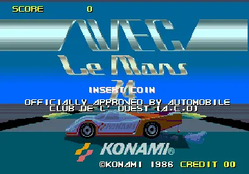 WEC Le Mans 24 screen shot title